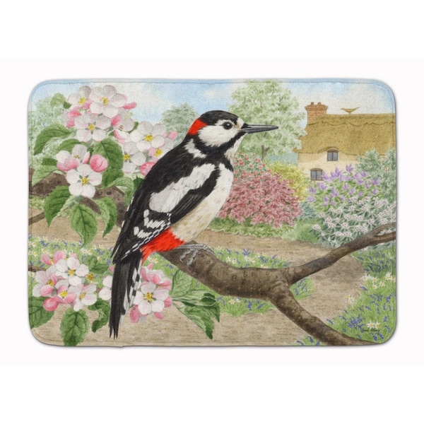 Carolines Treasures Woodpecker Machine Washable Memory Foam Mat ASA2175RUG - main